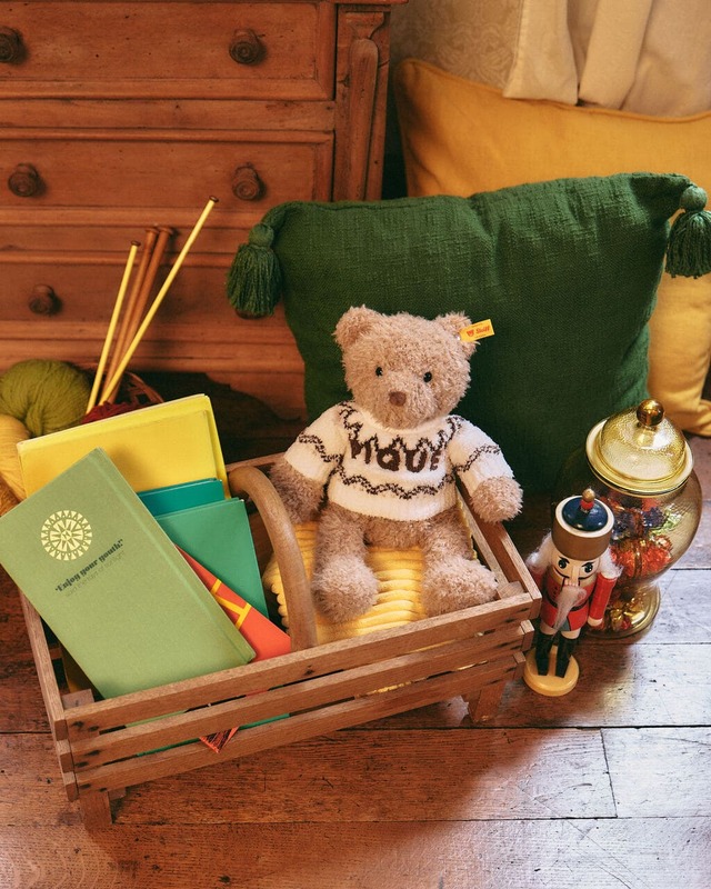 【gelato pique×シュタイフ】ぬいぐるみ「【Steiff】Teddy bear Jimmy × gelato pique」¥19,250