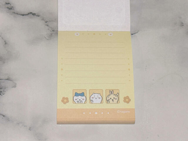 【ちいかわ ミニメモ帳4】LINEスタンプで人気のピースイラストも♪