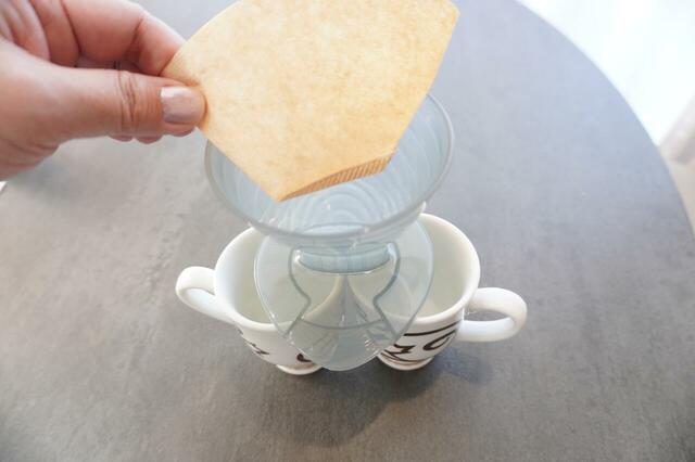 ダブルコーヒードリッパーは台形型のフィルターも使える