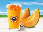 【サンマルクカフェ】⾼貴な⾹りとジューシーな⽢みが特⻑の富良野メロンを贅沢に使⽤した「富良野メロンスムージー」