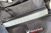 【mont-bell ドッグウォーカー ショルダー 5】表面には夜間の散歩の視認性を高めるため、反射テープがついています