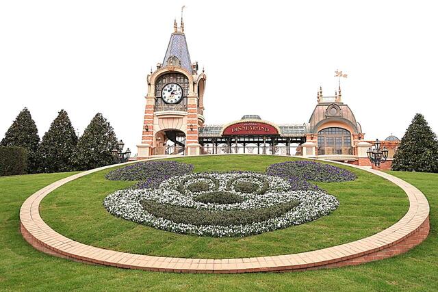 上海DL　エントランスの花壇