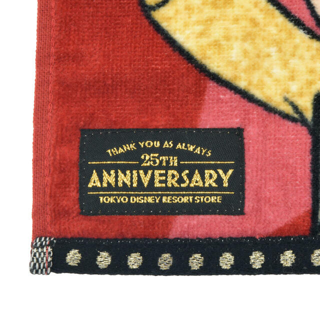 【東京ディズニーリゾート店限定】ミッキー ミニタオル 東京ディズニーリゾート店25周年記念 900円