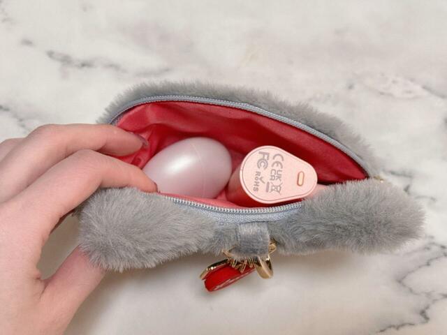 イヤホンとモバイルバッテリーを収納♪