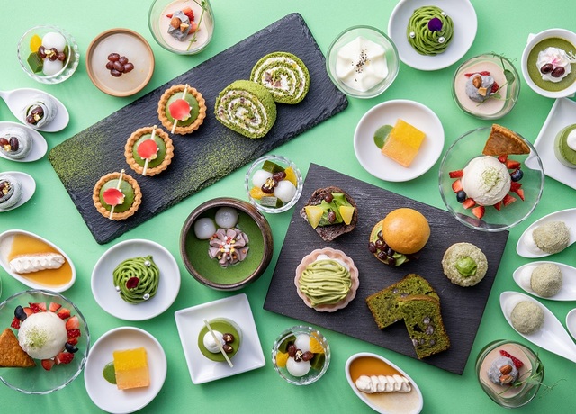 「スイーツビュッフェ（イメージ）」＜1名4,428円＞【リーガロイヤルホテル広島に『オードブル＆メインディッシュ付 スイーツビュッフェ“抹茶and和スイーツ”』が登場】