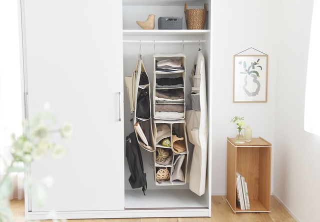 【クローゼットを有効活用 ハンギングラック】4種類共通の素材なので、お好みで組み合わせて