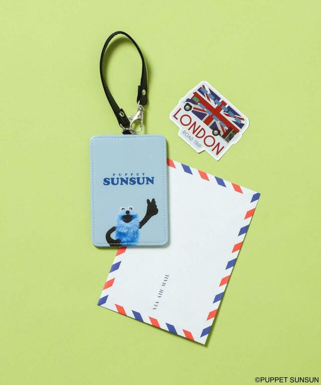 【GLOBAL WORK KIDS×パペットスンスン】パスケース（税込1,980円）