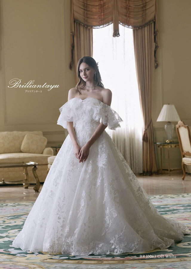 クラウディア｜「Brilliantayu （ブリリアンターユ）」新作ウェディングドレス｜BRI-0083_OffWhite