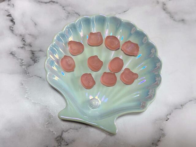 1袋分のピーチ味のグミの量は27g