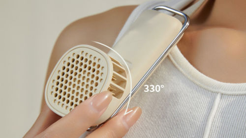 ファンの吹き出し角度は330°自由に調整可能