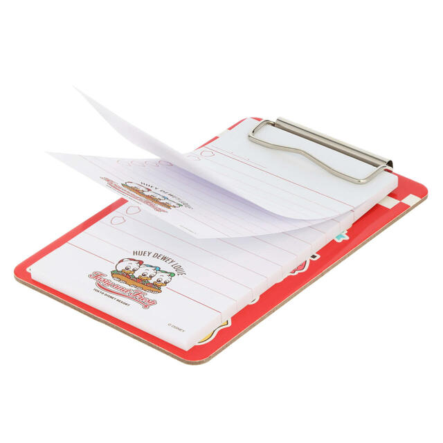 メモ 1,000円|東京ディズニーリゾート ヒューイ・デューイ・ルーイのアメリカンダイナー風グッズ|販売店舗:東京ディズニーランド「ギャグファクトリー/ファイブ・アンド・ダイム」、東京ディズニーシー「スチームボート・ミッキーズ」|発売日:2024年12月26日(木)