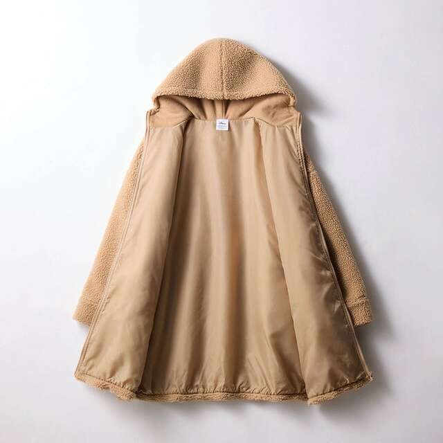 おしりが隠れる丈のボアジップブルゾン「チップ&デール」|¥ 8,990 (税込)