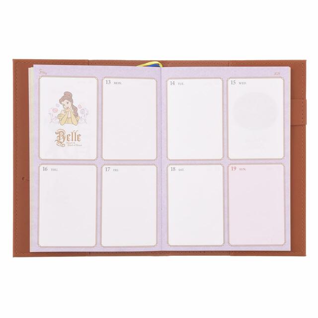 美女と野獣 手帳・スケジュール帳 B6 型押し Calendar&Organizer 2024 2,750円