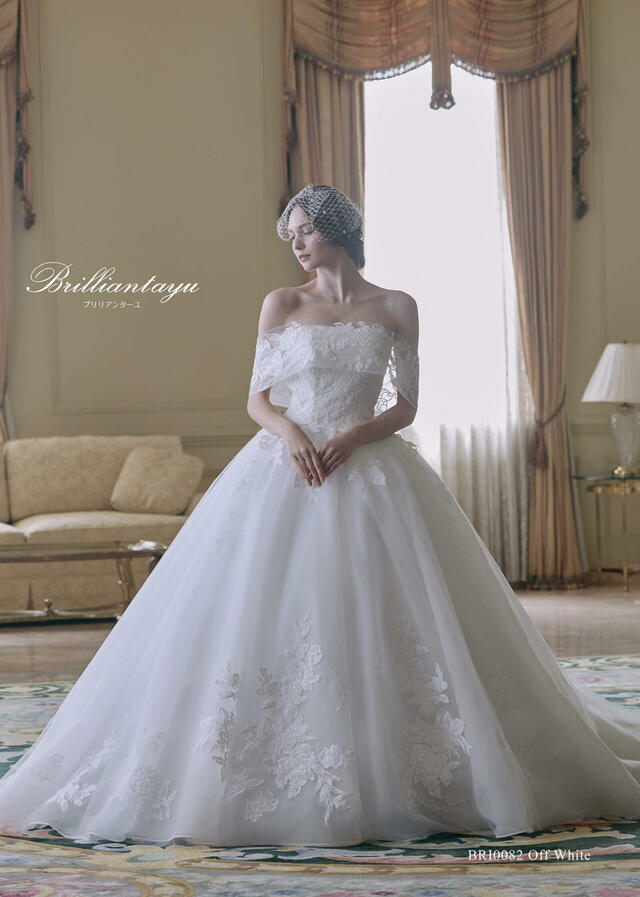 クラウディア|「Brilliantayu (ブリリアンターユ)」新作ウェディングドレス|BRI-0082_OffWhite