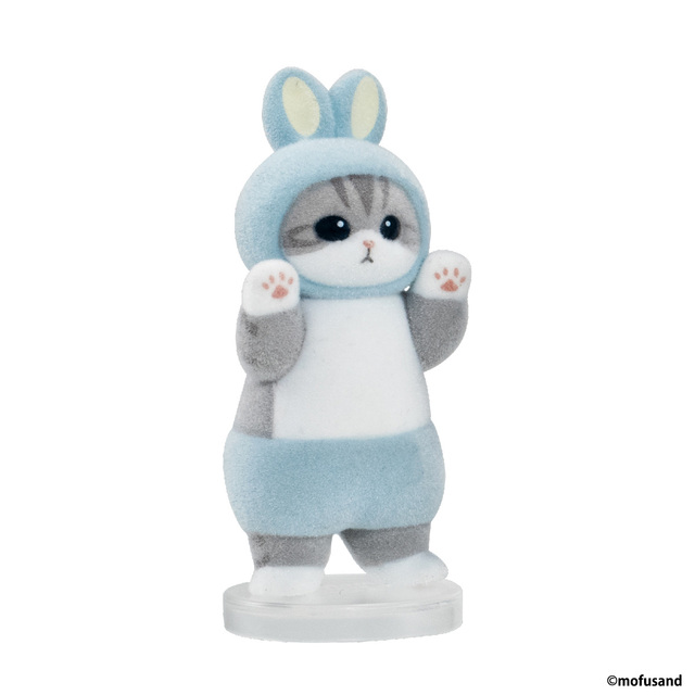 【mofusand ならぶんです。】ブルー／元気なバンザイポーズがキュート！