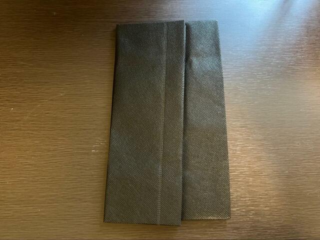 【ニトリ　抗菌野菜収納袋】折りたたむとコンパクトに収納可能