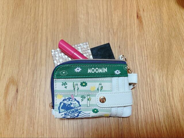 【ムーミン／マルチコインケース（郵便局限定）】アイシャドウ、アイブロウ、リップなども入りました◎