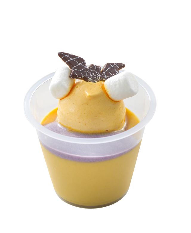 パンプキンプリン、スーベニアカップ付き 780円｜マンマ・ビスコッティーズ・ベーカリー｜東京ディズニーシー「ディズニー・ハロウィーン」2018