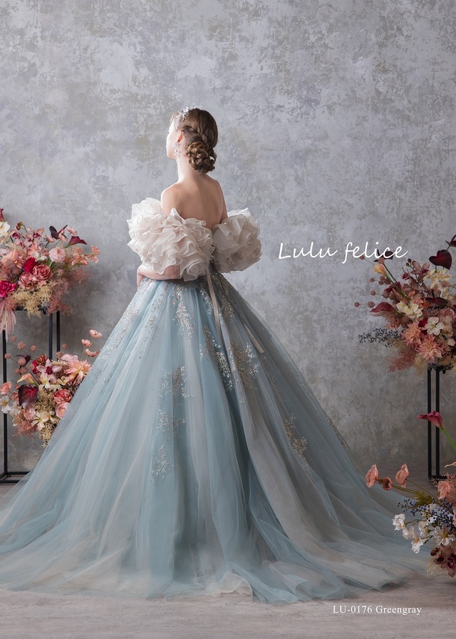 【クラウディア】「Lulu felice（ルル・フェリーチェ）」新作ウェディングドレス｜LU-0176_Greengray