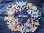 【ムーミン付録：刺繡トートバッグ】お花の輪っかとムーミンの仲間たちの可愛いデザイン
