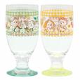 グラスセット 2,700円｜サイズ：直径約7×高さ約15cm、2個セット｜ダッフィー＆フレンズのテイスティ・サマー・サプライズ