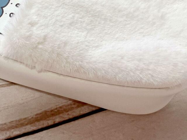 ポケットはふわふわのフェイクファー！まるでちいかわみたい♪【GU（ジーユー）ショルダーポーチ Chiikawa】