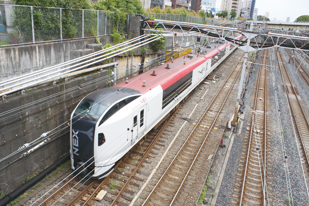 ２位：八ツ山橋（やつやまばし）「N'EX（ネックス）」の愛称で有名な「成田エクスプレス」