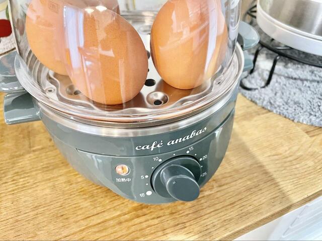 【ANABAS　スチームクッカー】卵を常温に戻すことなく作れます