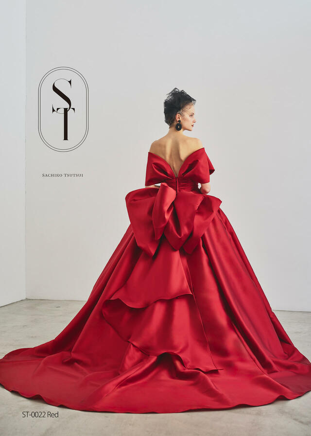 【クラウディア】ST新作ウェディングドレス｜ST-0022_Red