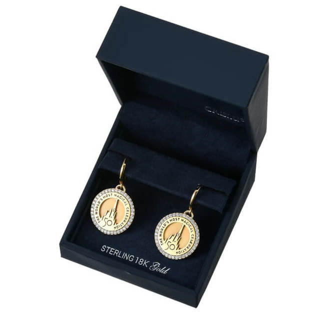 【CRISLU】ピアス 城 WALT DISNEY World 50TH LUXE LOGO 29,700円