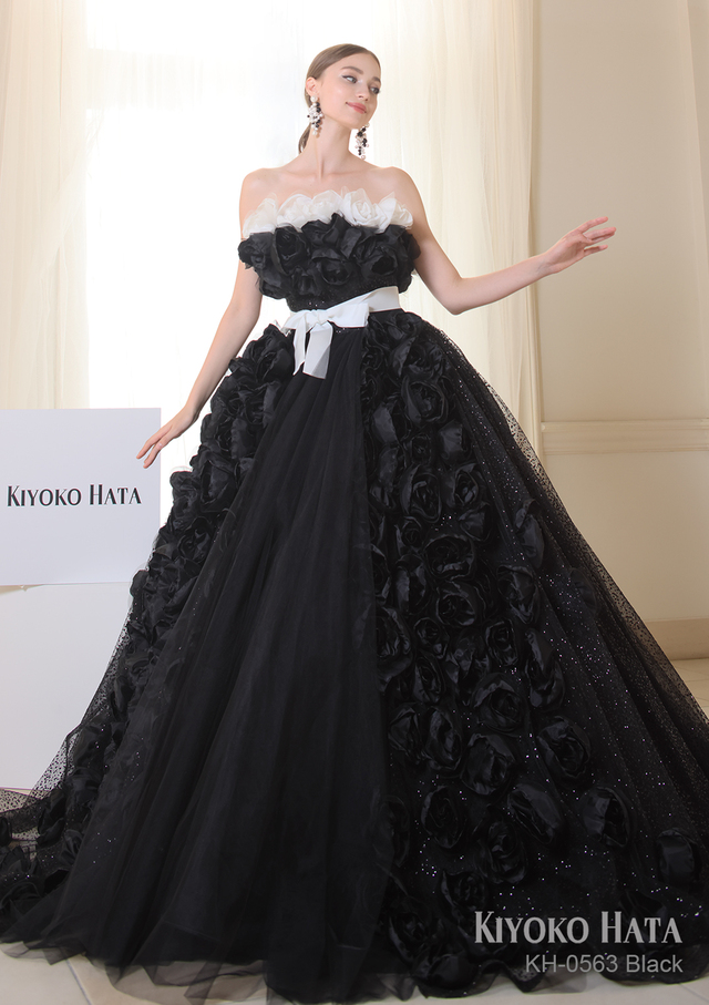 【KIYOKO HATA キヨコハタ】新作ウェディングドレス：KH-0563_Black