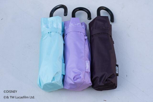 左から『リトル・マーメイド』、『塔の上のラプンツェル』、『スター・ウォーズ』【ディズニー、ピクサー、スター・ウォーズの「晴雨兼用両面印刷折りたたみ傘」』全7種】