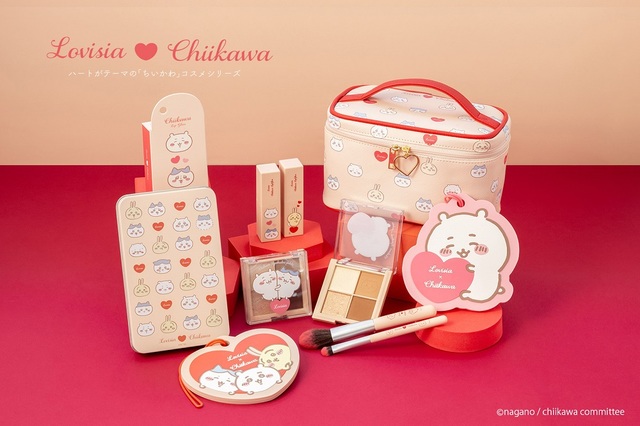 Lovisiaコスメシリーズよりハートがテーマの『ちいかわ』コスメシリーズが新登場！