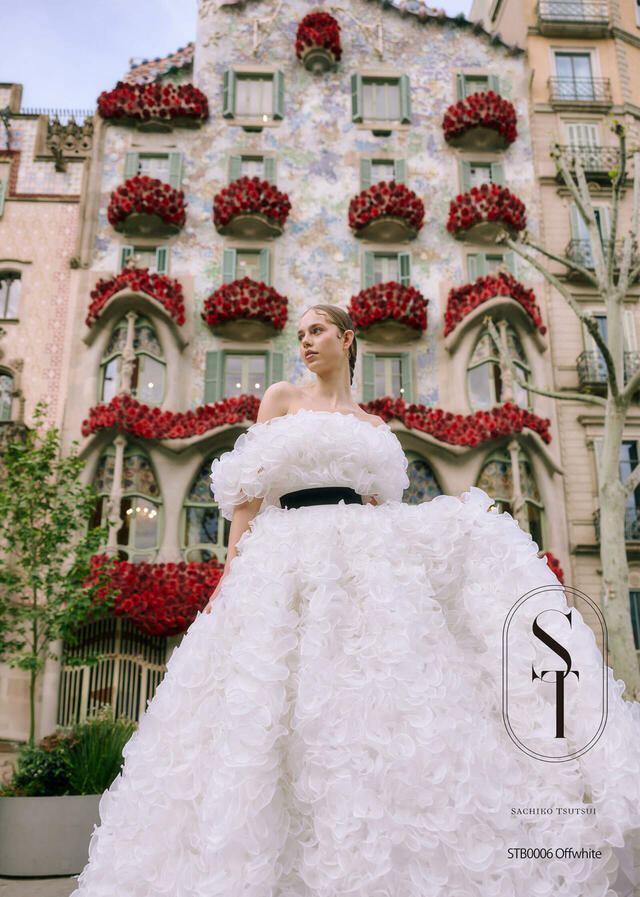 クラウディア|「ST(サチコツツイ)」新作ウェディングドレス|STB0006_Offwhite