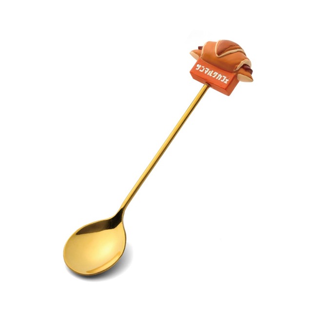 【サンマルクカフェ福袋 2025】「チョコクロチャーム付きティースプーン」チョコクロチャームがかわいい！