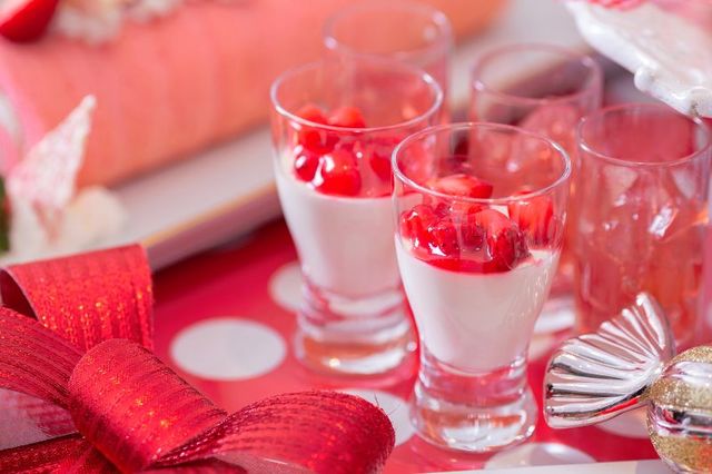 RED strawberry tea party