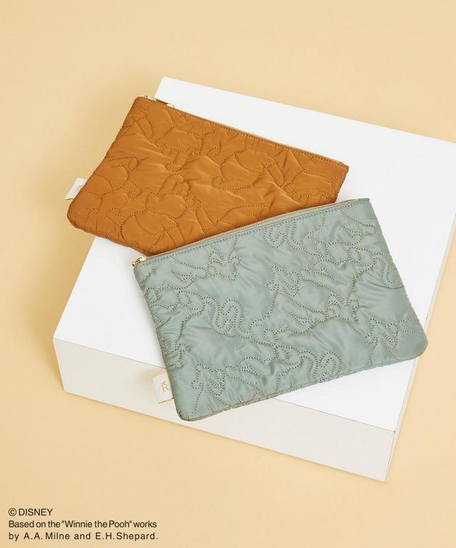 【プー/ティガー】キルティングフラットポーチ