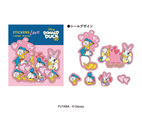 ドナルドダック フレークシール (3)愛 販売価格:各550円(消費税込、送料別)【ドナルドダック 90th 喜怒愛楽ステーショナリー】