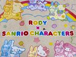 「RODY×SANRIO CHARACTERS」のロゴプリント入りで特別感たっぷり