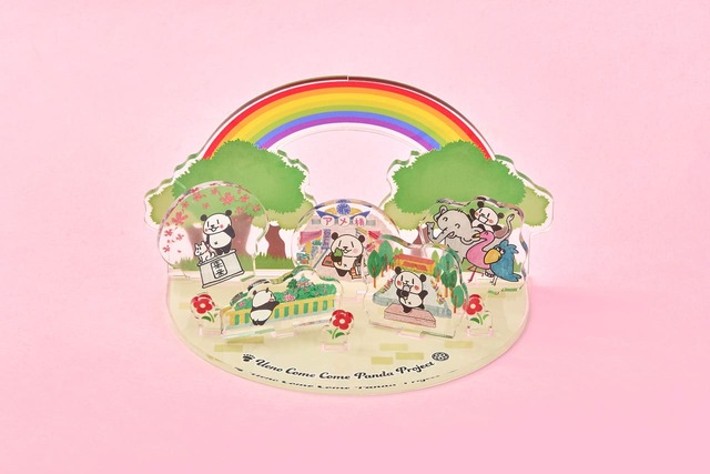 【上野案内所 ジャイアントパンダ来日53周年記念】「yoko×上野案内所　上野ComeComePanda アクリルジオラマ」1,980円