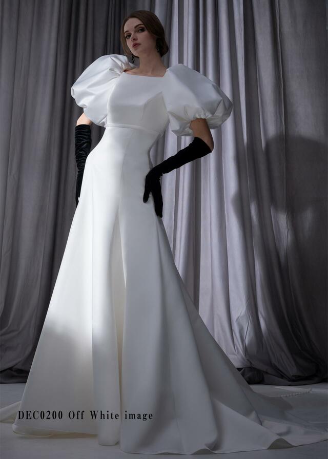 「Clef a décor-クレアデコール」新作ウェディングドレス　DEC0200_Offwhite