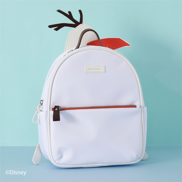 「オラフ」を連想させるホワイトを基調としたリュック：￥25,300【Disney Collection / d fashion × Samantha Thavasa】