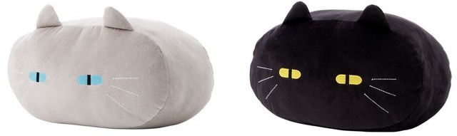 【ニトリ デコホーム】フェイス型のモチモチクッション2種類