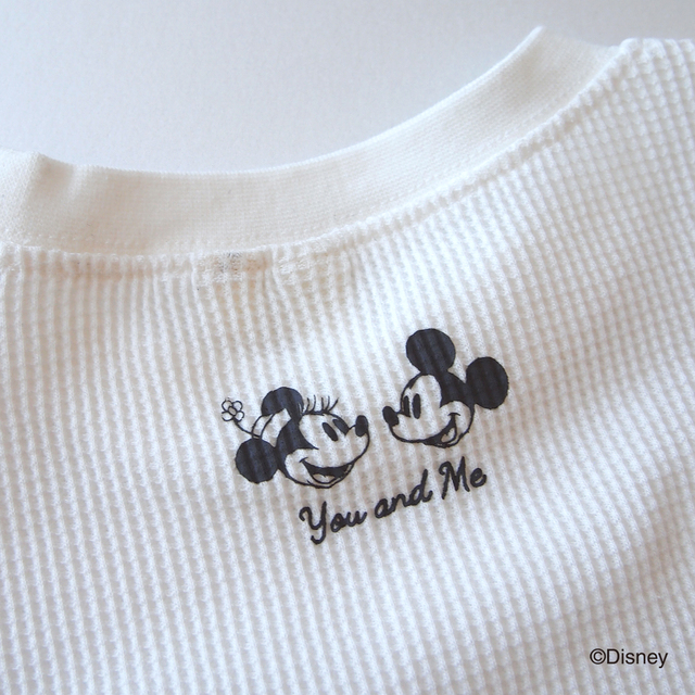 ミッキー＆ミニー / ワッフルカットソー
