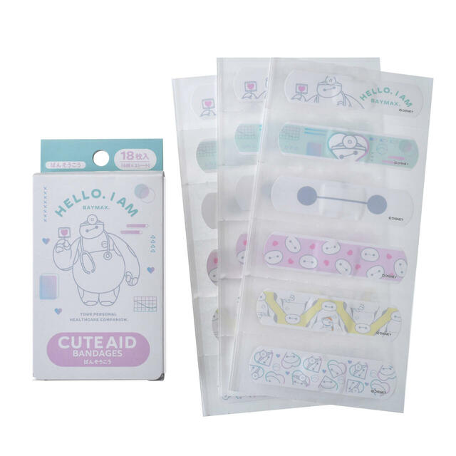 ベイマックス＆モチ 絆創膏 CARE ROBOT BAYMAX 400円