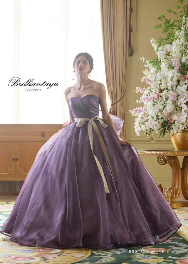 クラウディア|「Brilliantayu (ブリリアンターユ)」新作ウェディングドレス| BRI-0088_Grayish Purple