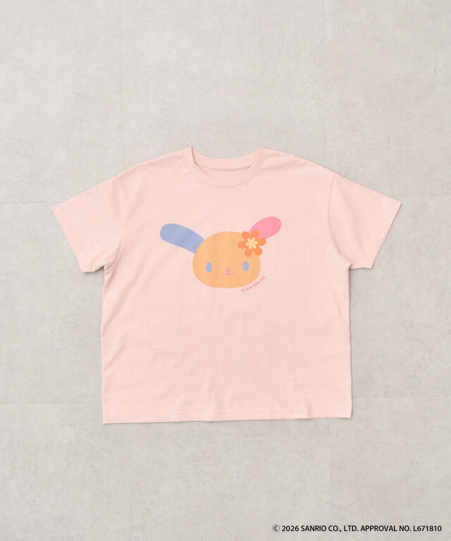 STRIPE CLUB サンリオ「サマーコレクション」日焼けウサハナバックロゴTシャツ(¥3,490)