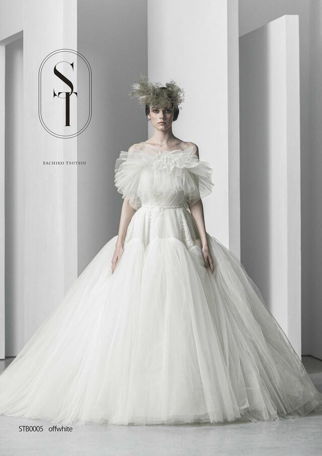 「ST」新作ウェディングドレス　STB0005_Offwhite