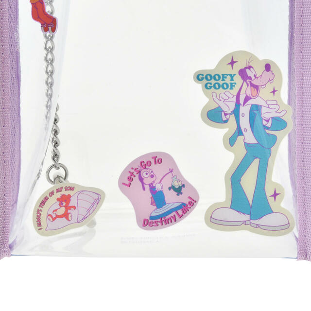 グーフィー＆マックス ポーチ クリア カラビナ付き GOOFY BIRTHDAY 900円