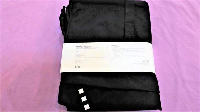 【IKEA VARLDENS ヴェルデンス ジムバッグ】パッケージ裏面